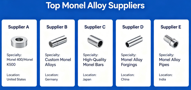 Top Monel Alloy Suppliers for Corrosion Resistant Applications